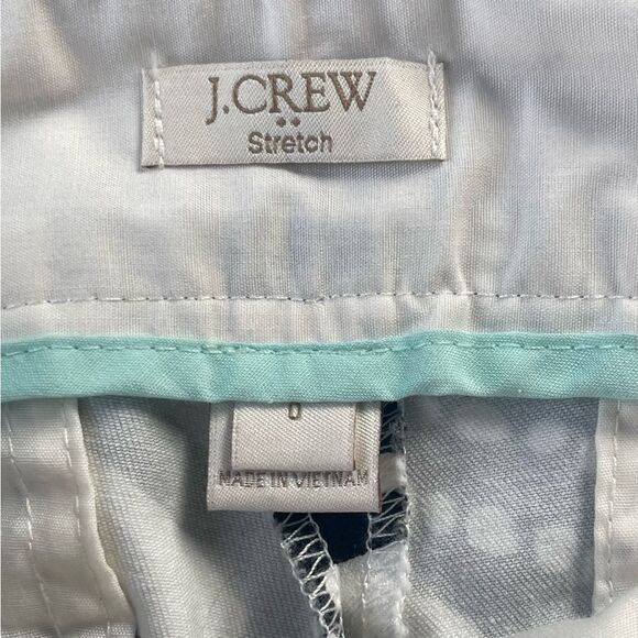 J. Crew Chino Shorts Size 0 Geometric Print Black White Mid Rise Stretch EUC - Picture 4 of 5